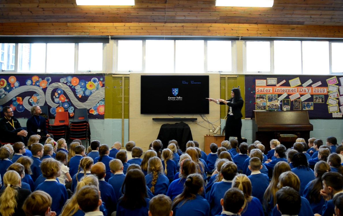 Mrs Jarvis launching Careers Talks